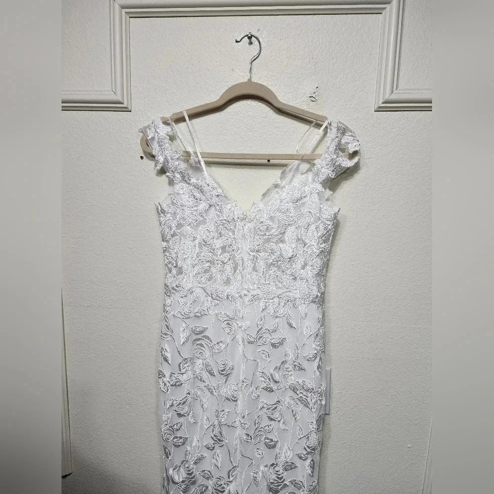 Lulus Precious Romance White Embroidered Off-the-Shoulder Maxi Dress Wedding